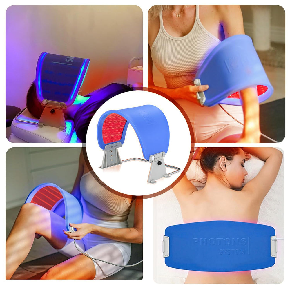 ZOVIE navy blue LED mask ready for home use