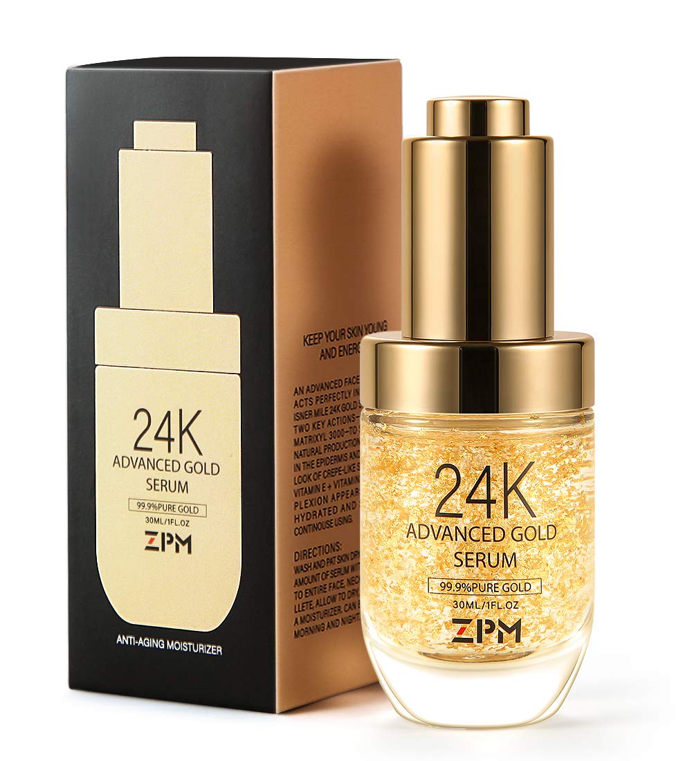 ZPM 24K Gold Serum in a day and night skincare routine.