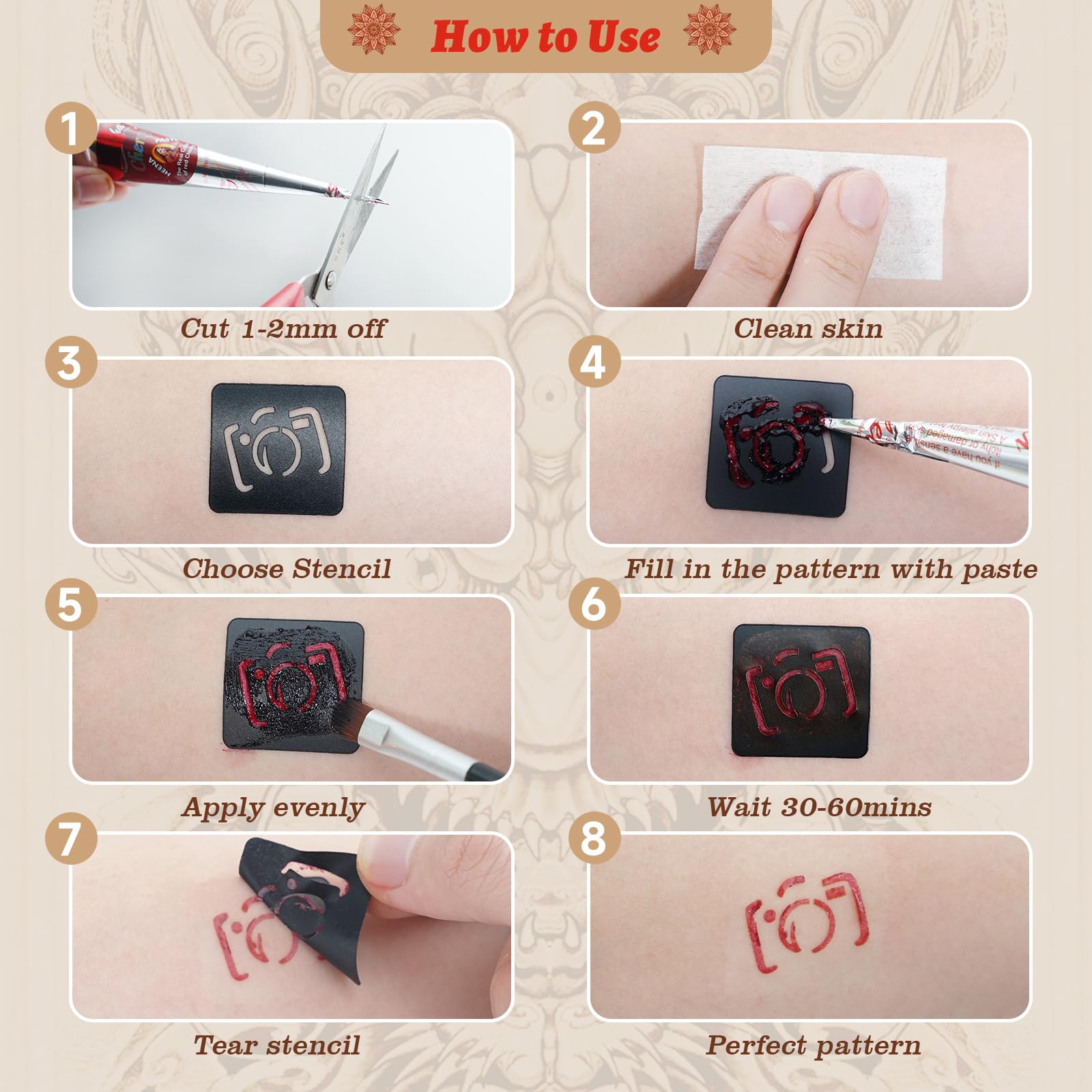 ZPTYCHZ included gloves keep hands clean during tattooing sessions.