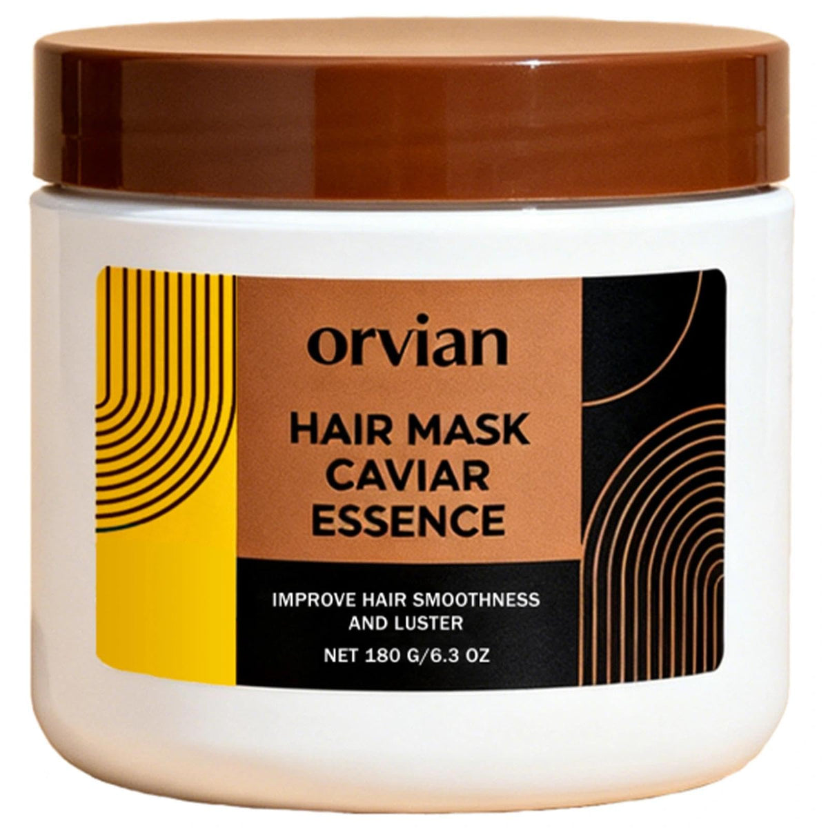 ZPX Orvian Caviar Hair Mask bottle pour showing easy frizz control and shine