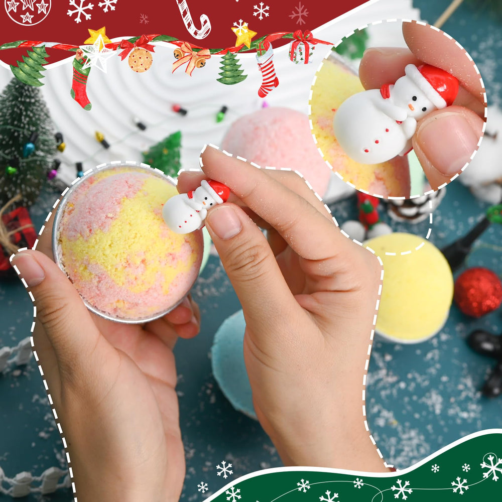 ZQBQC bath bombs with surprise inside offer festive fun and collectable ornaments