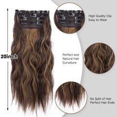ZQIAN BEAUTY 5in 2-clip weft set adds versatile volume easily.