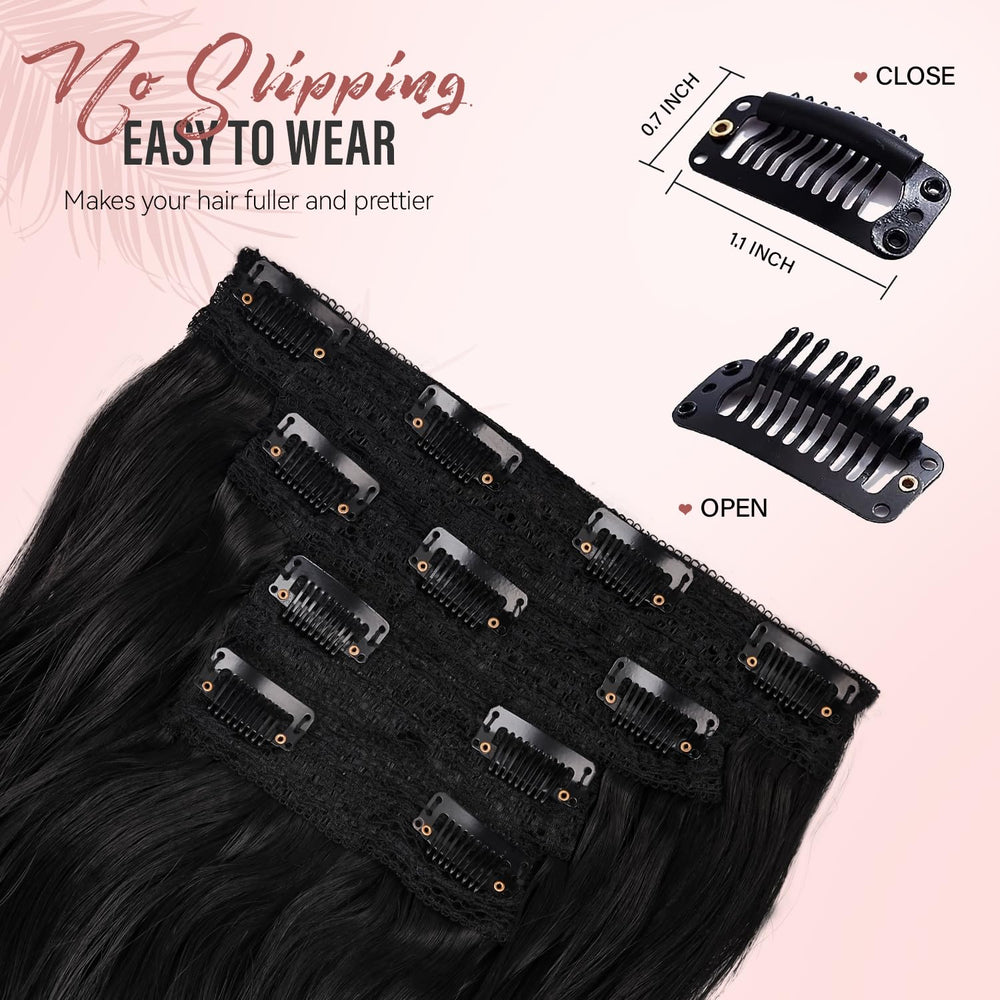 ZQIAN BEAUTY 5inch wide, 2-piece wefts boost fullness.
