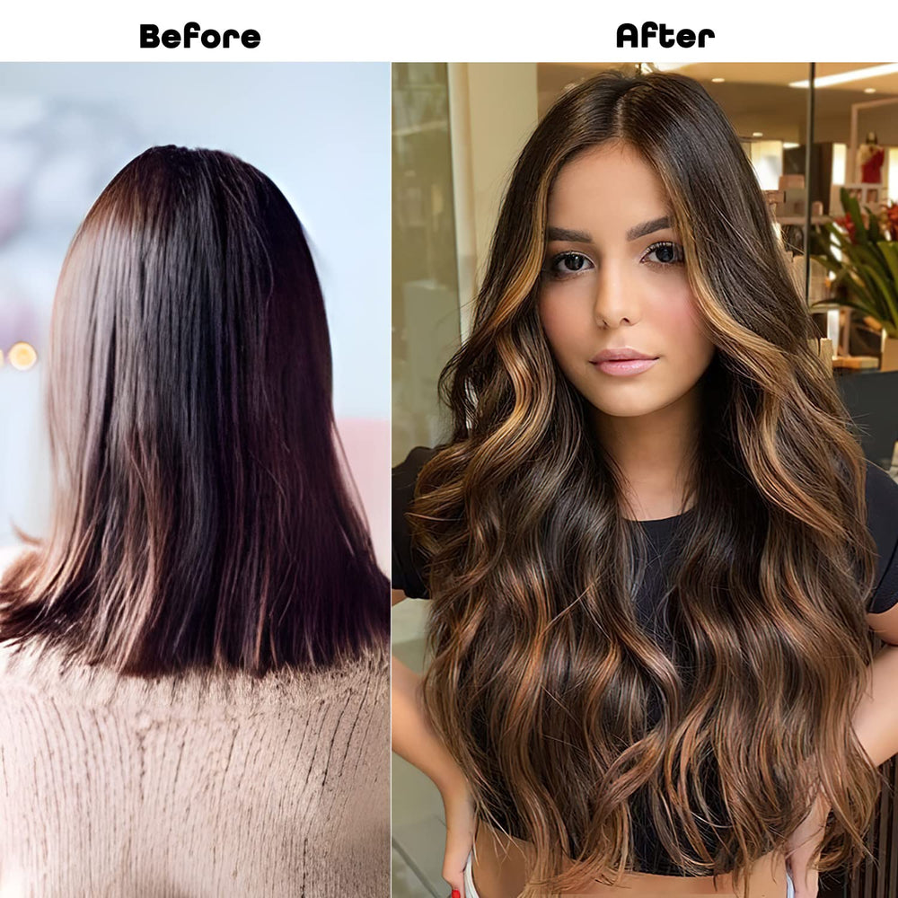ZQIAN BEAUTY natural-look extensions in waves showcase subtle, everyday elegance.