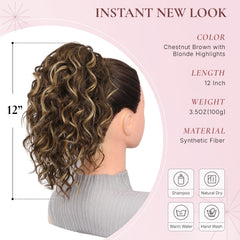 ZQIAN BEAUTY natural claw-clip ponytail blends seamlessly with hair for a smooth look.