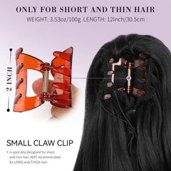 ZQIAN BEAUTY claw clip ponytail secures securely for everyday wear.