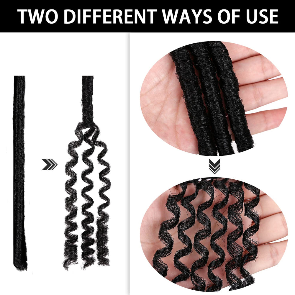ZQIAN BEAUTY urban soft dread hair two-style demo front demonstrates versatility.