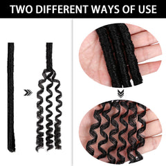ZQIAN BEAUTY urban soft dread hair two-style demo front demonstrates versatility.