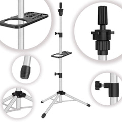ZQIAN BEAUTY wig stand 360-degree rotation enables hands-free practice from any angle.