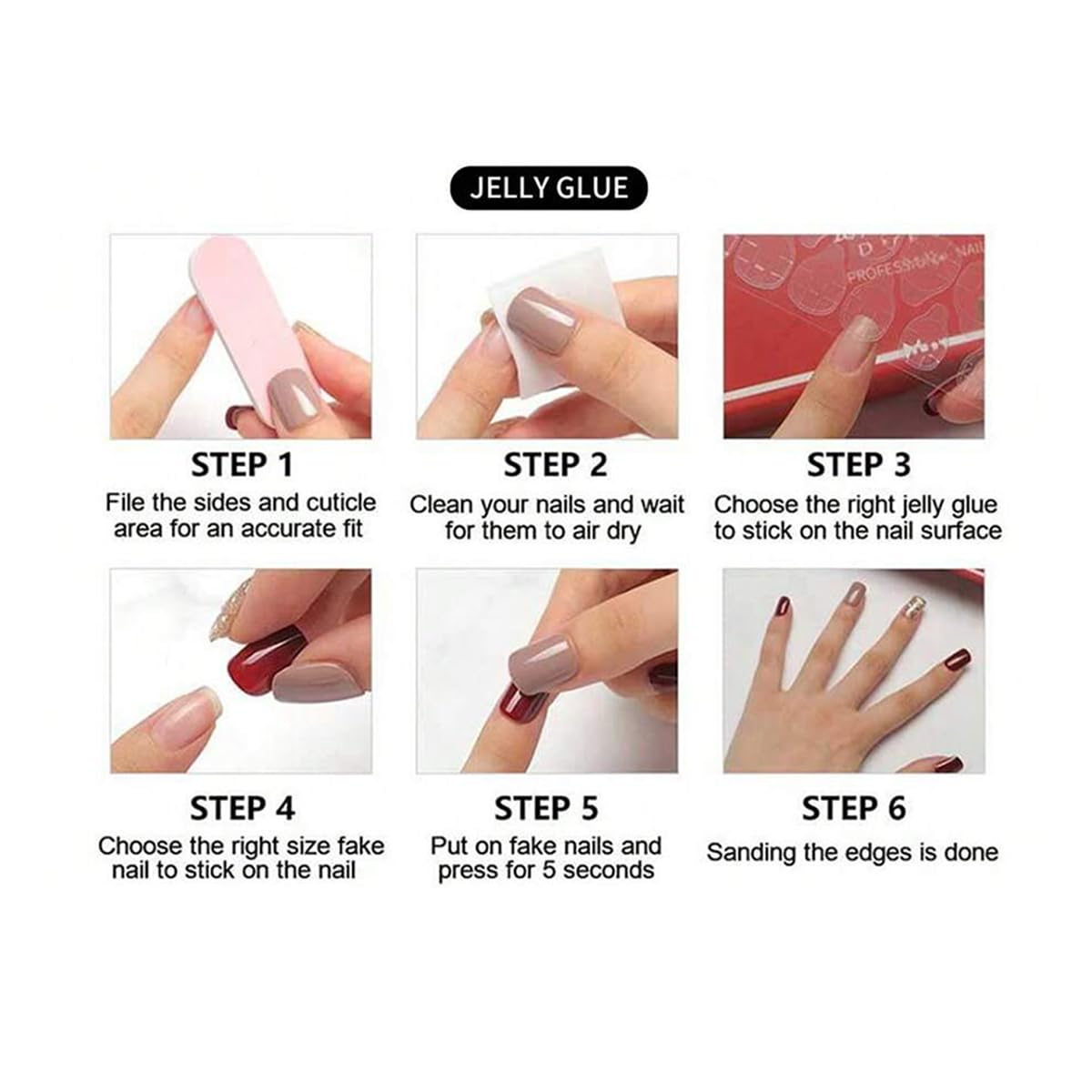 ZRETHFB short almond nails ideal for daily wear and quick party prep.