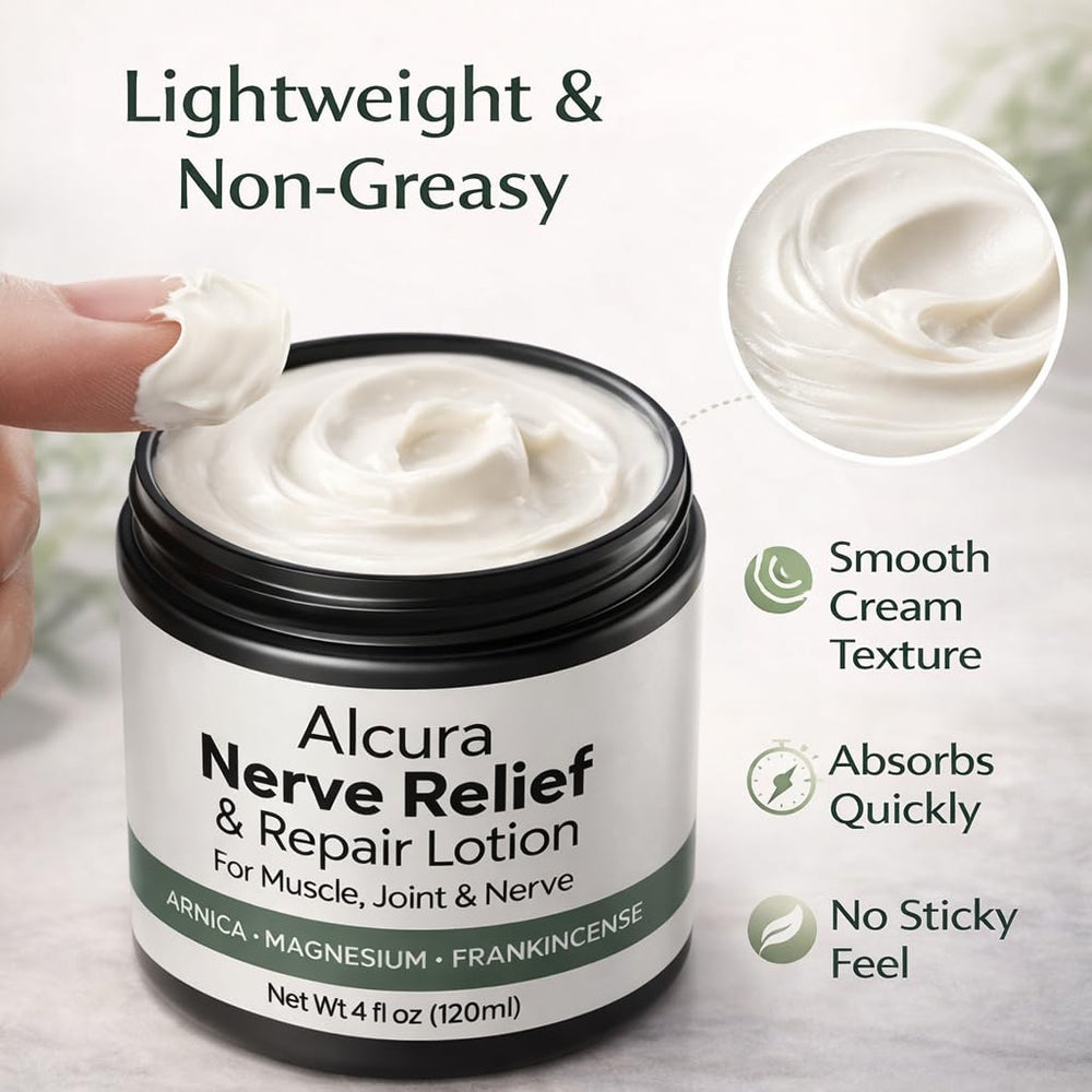 ZRNTVO Alcura Cream close-up texture showing a lightweight, non-greasy finish.