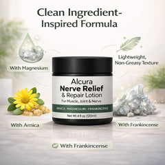 ZRNTVO Alcura Cream on feet for refreshed skin after long days.