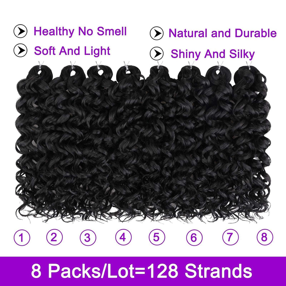 ZRQ GoGo Curl 10in crochet pack includes hook for easy application.
