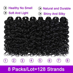 ZRQ GoGo Curl 10in crochet pack includes hook for easy application.