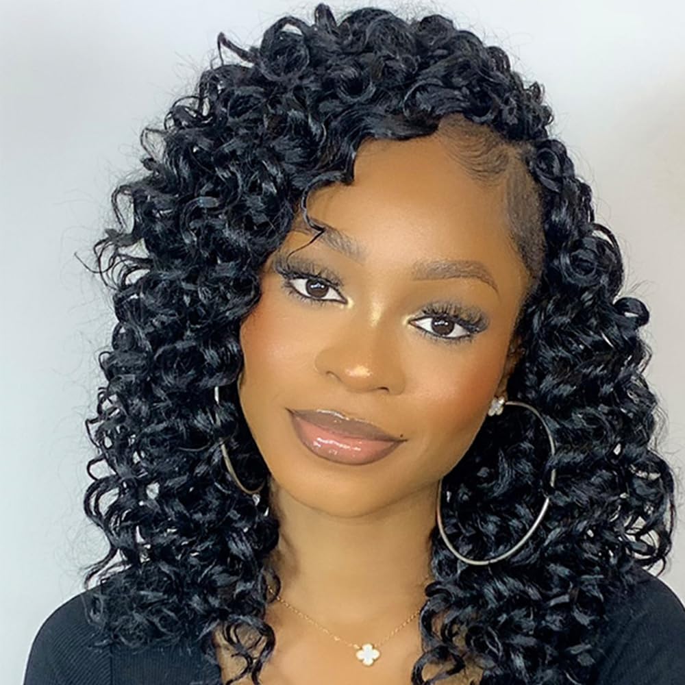 ZRQ GoGo Curl 10in water wave close-up shows natural texture and shine.