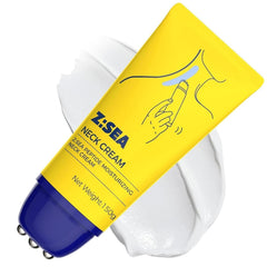Z:SEA neck roller bottle application for easy, mess-free neck and chest care.