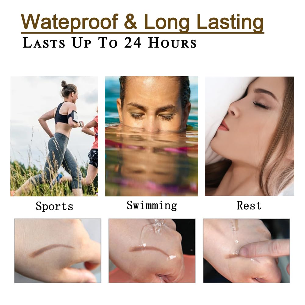 ZSSEMEI eyebrow pen easy removal with simple makeup remover.