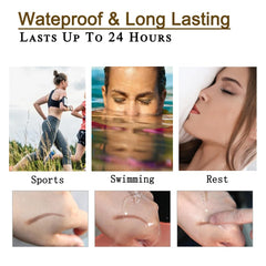 ZSSEMEI eyebrow pen easy removal with simple makeup remover.