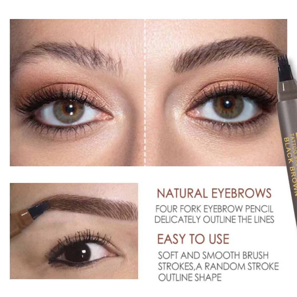 ZSSEMEI four pronged head creates natural looking brow strokes