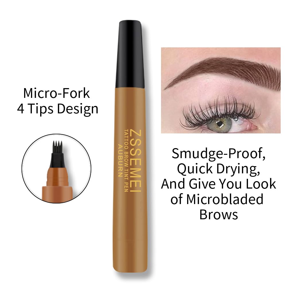 ZSSEMEI long-lasting eyebrow pen stays put from morning to night.