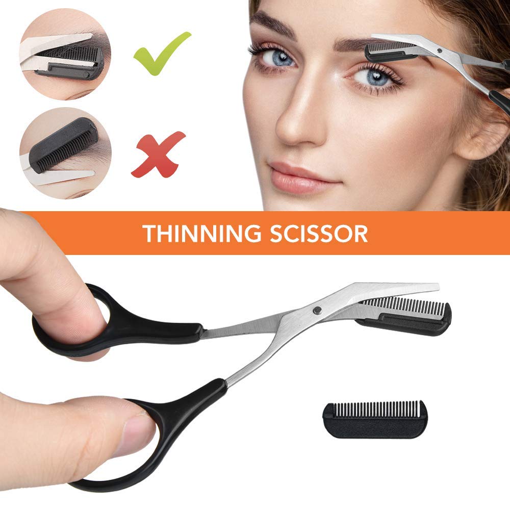 ZTRHYOO comb for shaping and guiding brow trimming.