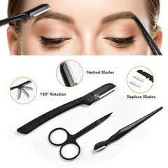 ZTRHYOO curved scissors for precise eyebrow shaping.