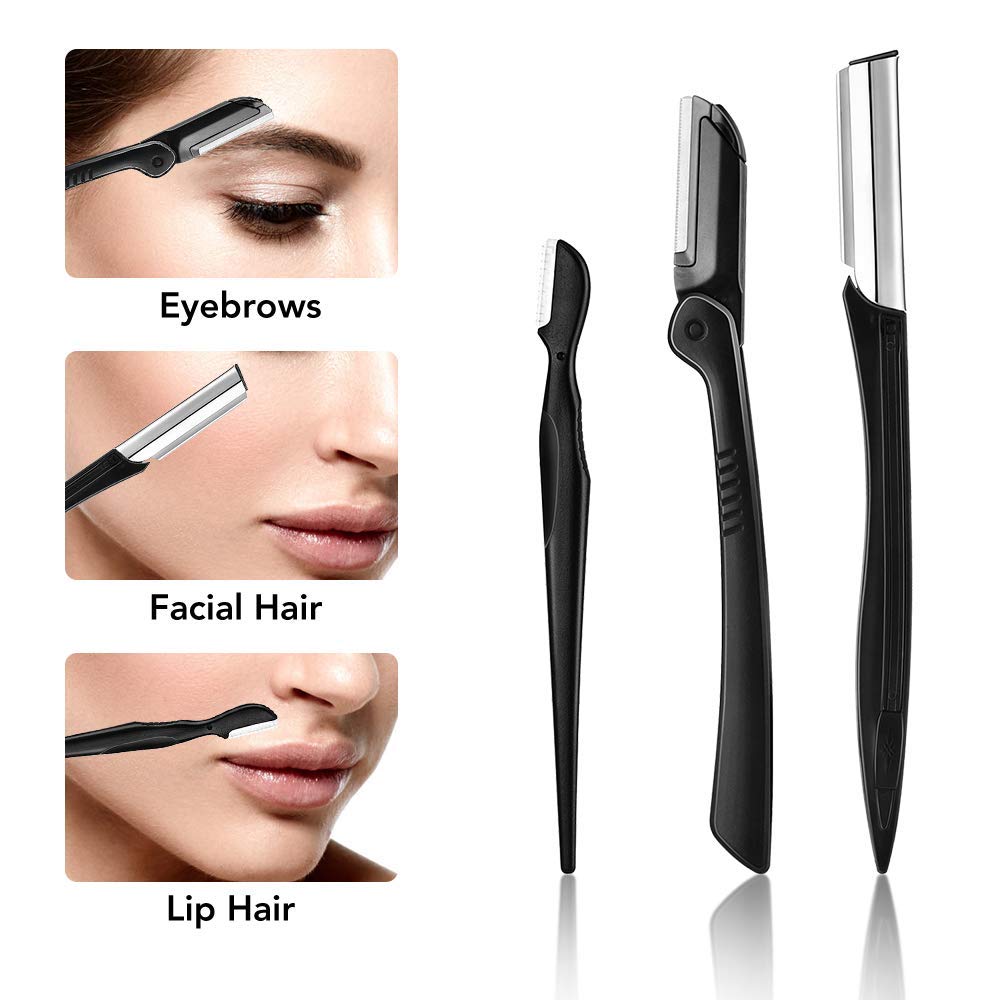 ZTRHYOO precision tweezers for clean brow definition.