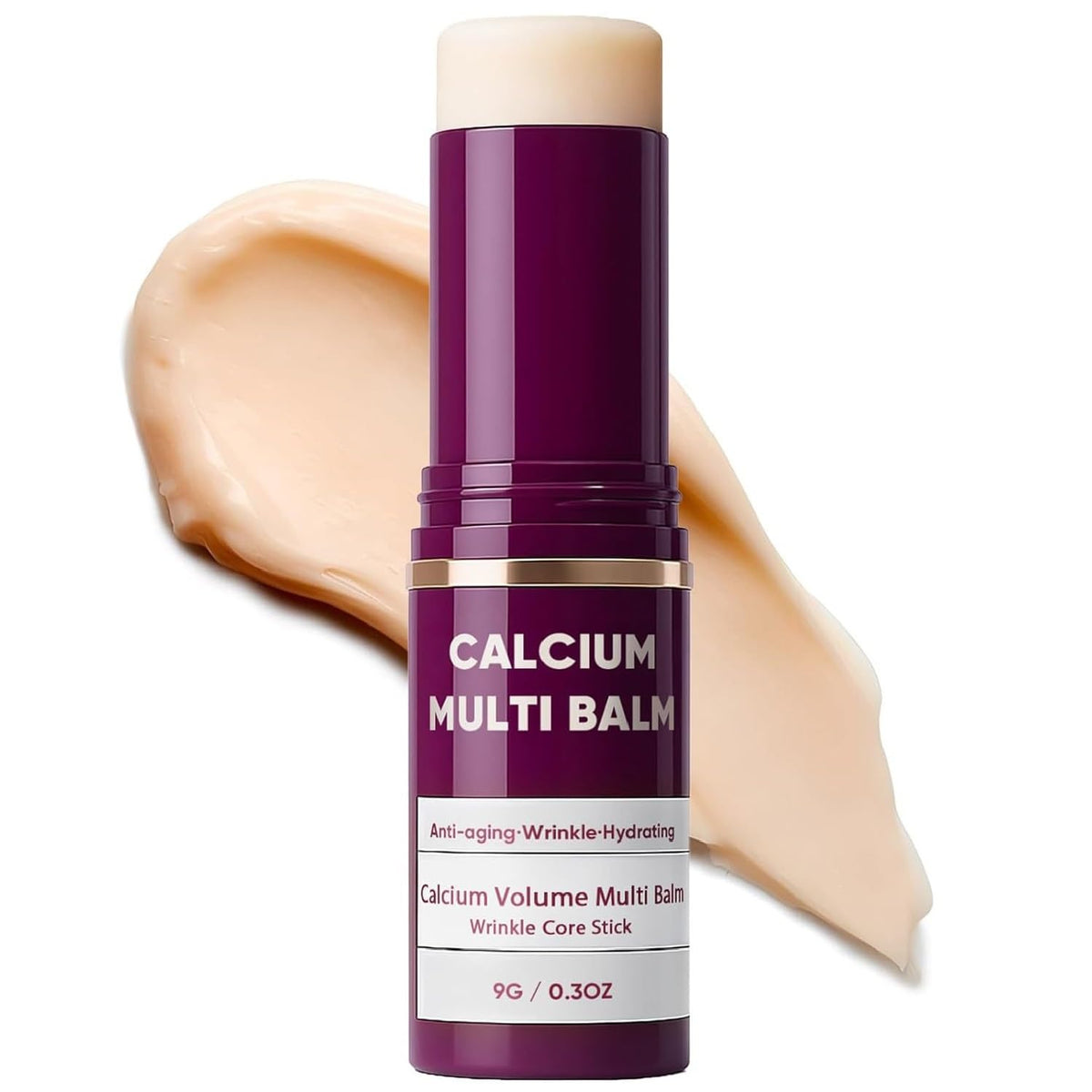 ZTSGU Calcium Multi Balm Stick on the face for deep hydration and glow