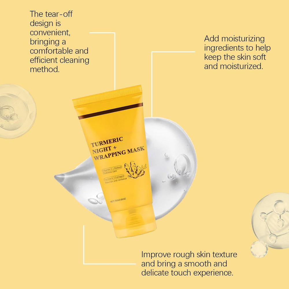 ZTSGU Turmeric mask closeup demonstrates pore-tightening and improved texture.