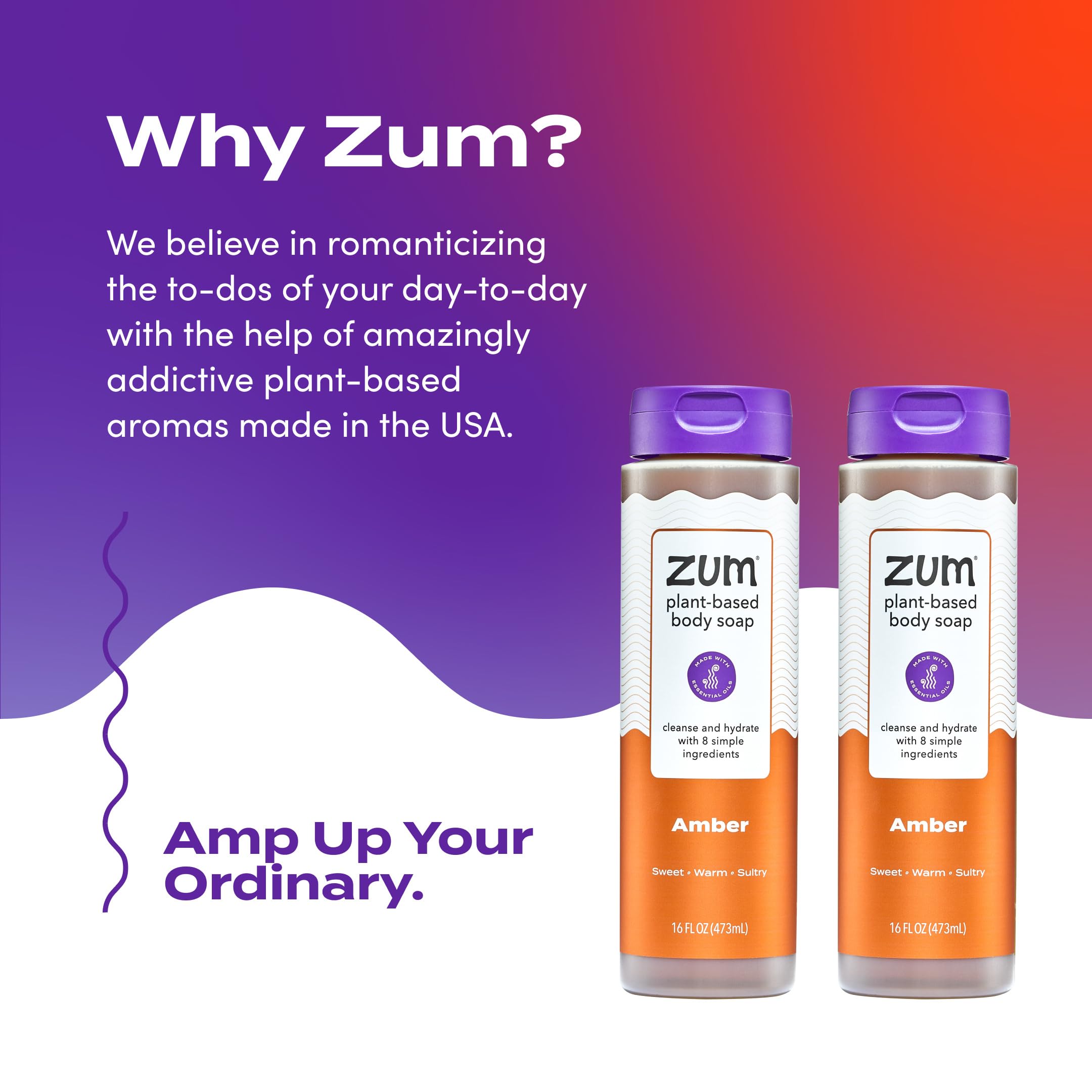 Zum Amber bath time—rich bubbles for a pampering moment.