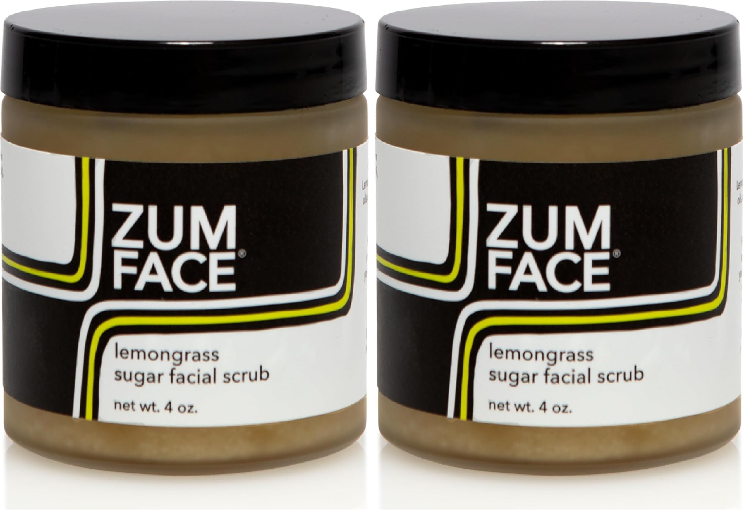 Zum Face Sugar Scrub jar closeup showing gentle exfoliation with natural oils