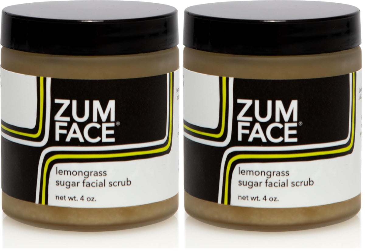 Zum Face Sugar Scrub jar closeup showing gentle exfoliation with natural oils