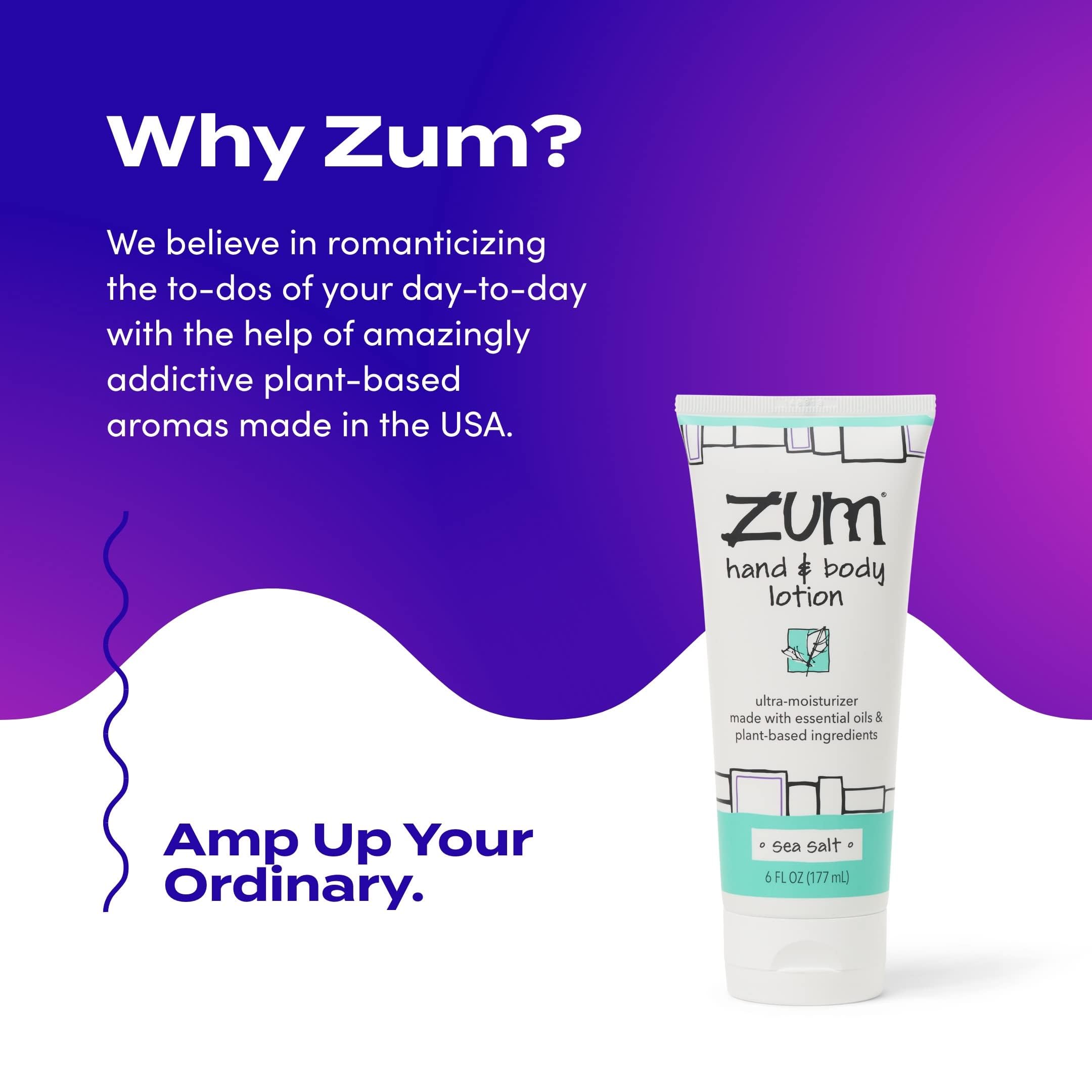 Zum Sea Salt lotion being applied in a routine for hands and body