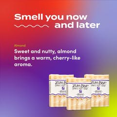 Zum Indigo soap lather demonstrated for gentle hand cleansing