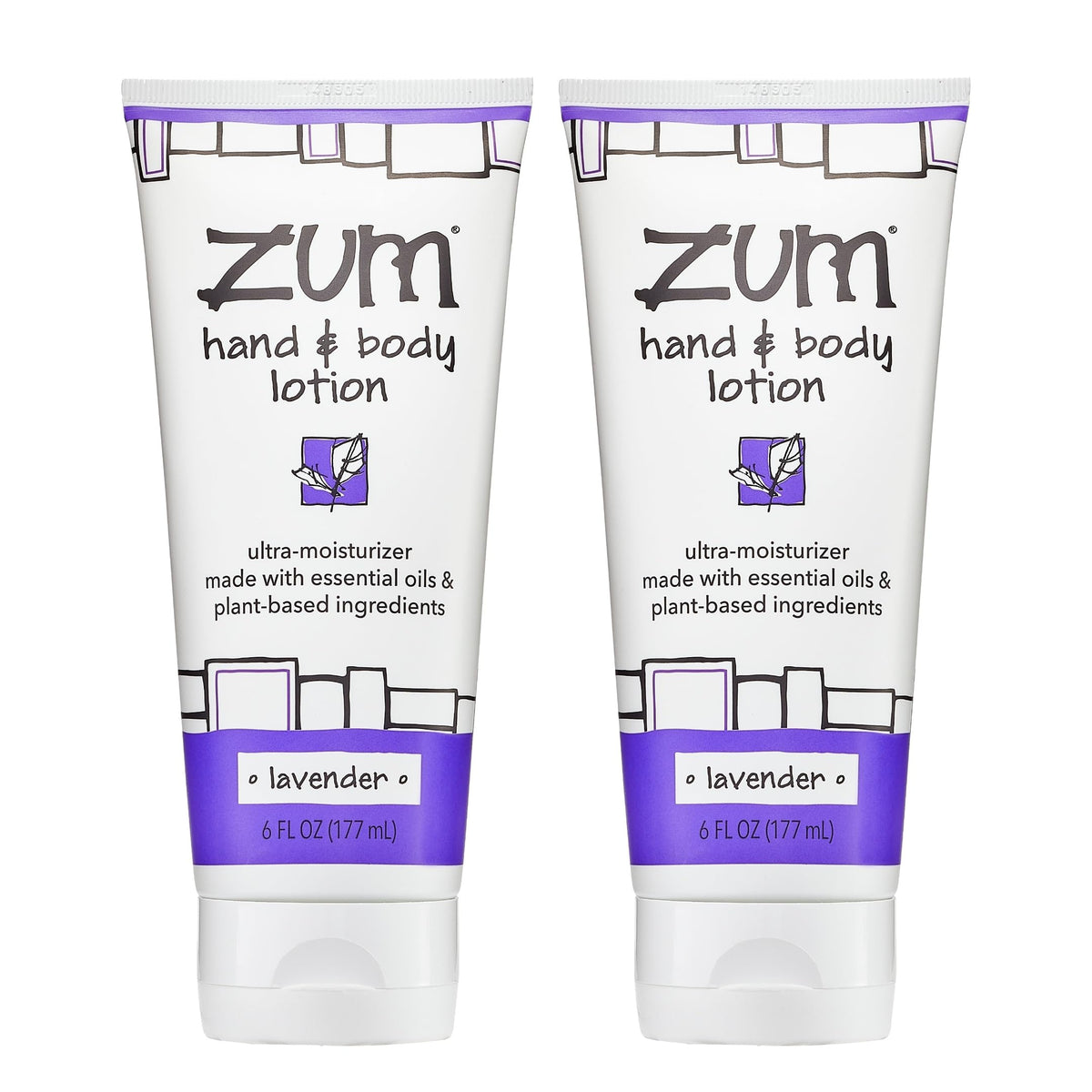 Zum Indigo Wild hand and body lotion bottle with pump for easy application