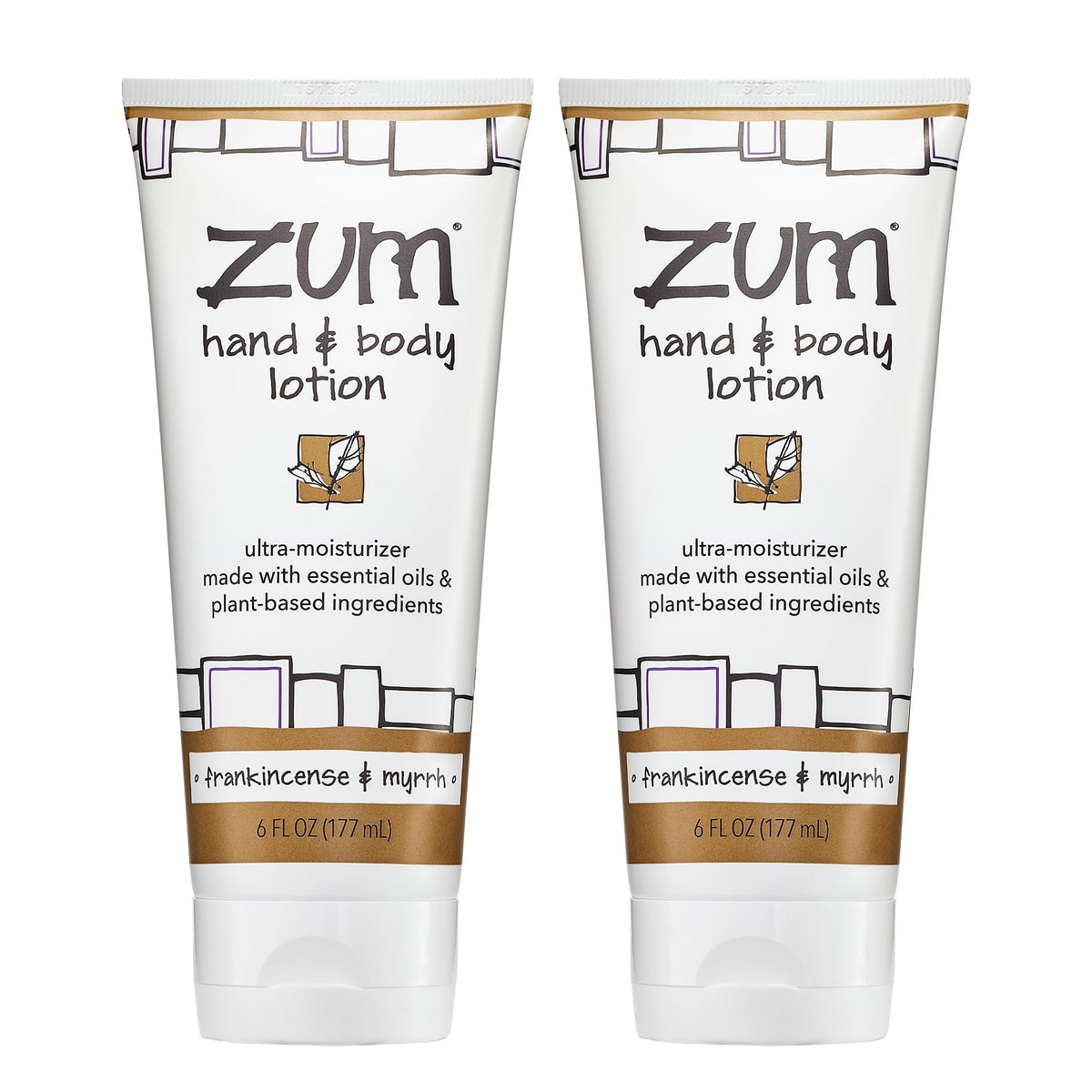 Zum Indigo Wild hand lotion bottle with pump for convenient daily moisture
