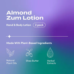 Zum Indigo Wild lotion pump dispensing for easy, mess-free application.