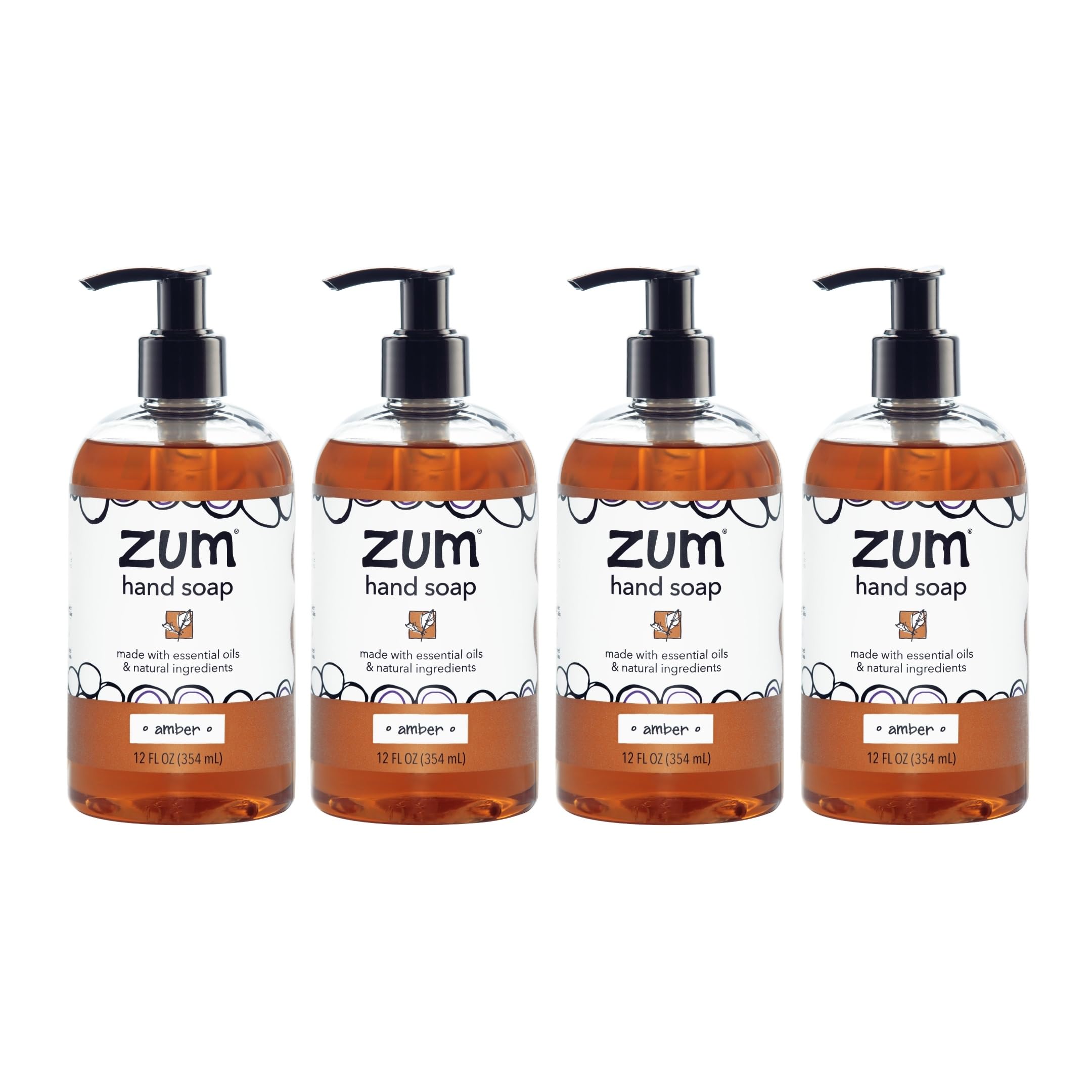Zum Indigo Wild Hand Soap amber bottle for refreshing daily hand wash.