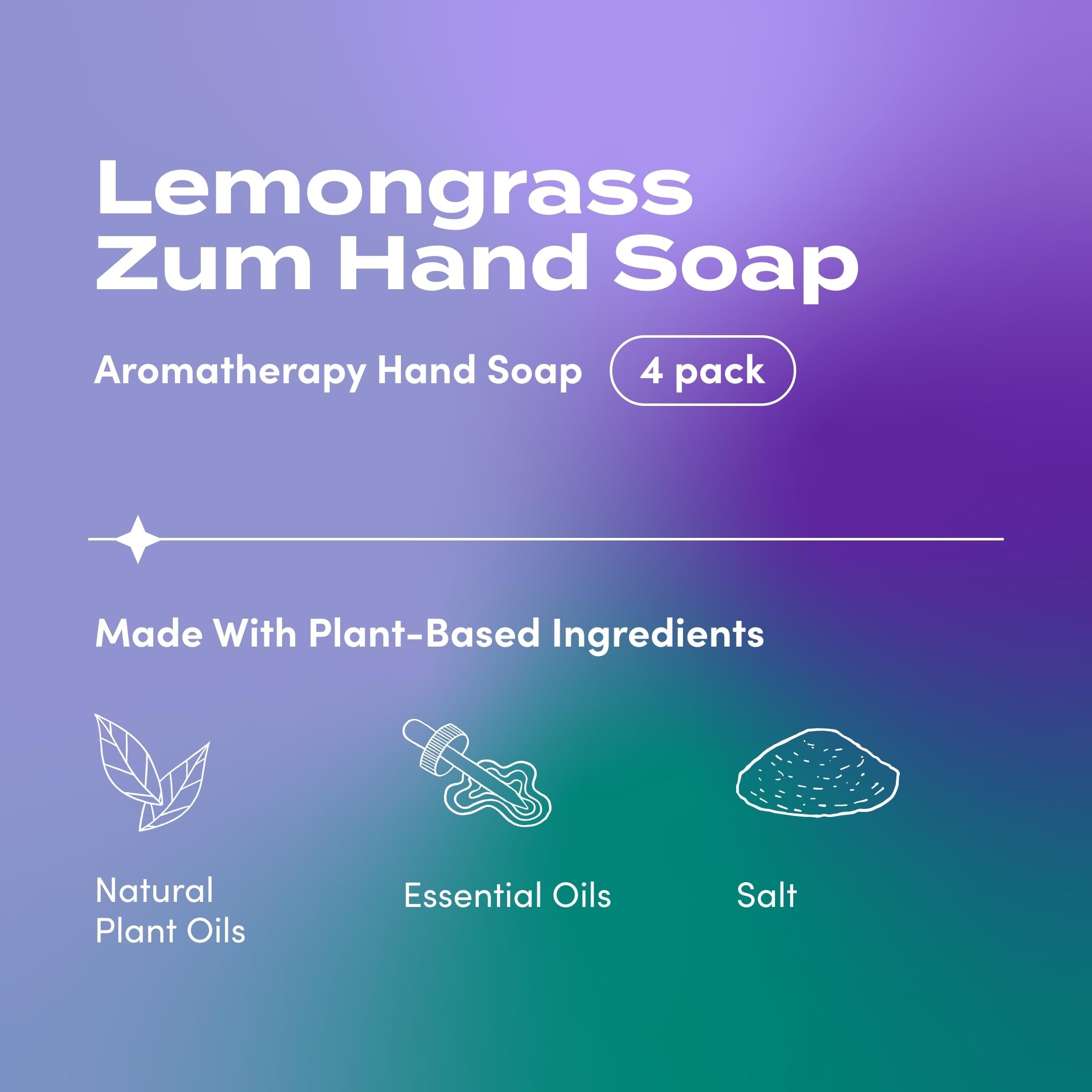 Zum Indigo Wild Hand Soap bottle on sink ready for daily kitchen and bath use.