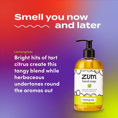 Closeup of rich lather from Zum Indigo Wild Hand Soap for a premium cleanse.