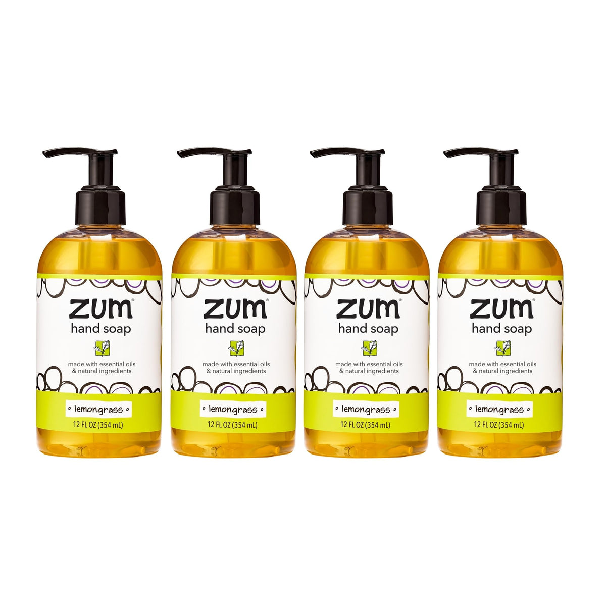 Zum Indigo Wild Hand Soap pump action demonstrating easy dispensing for quick handwashing.