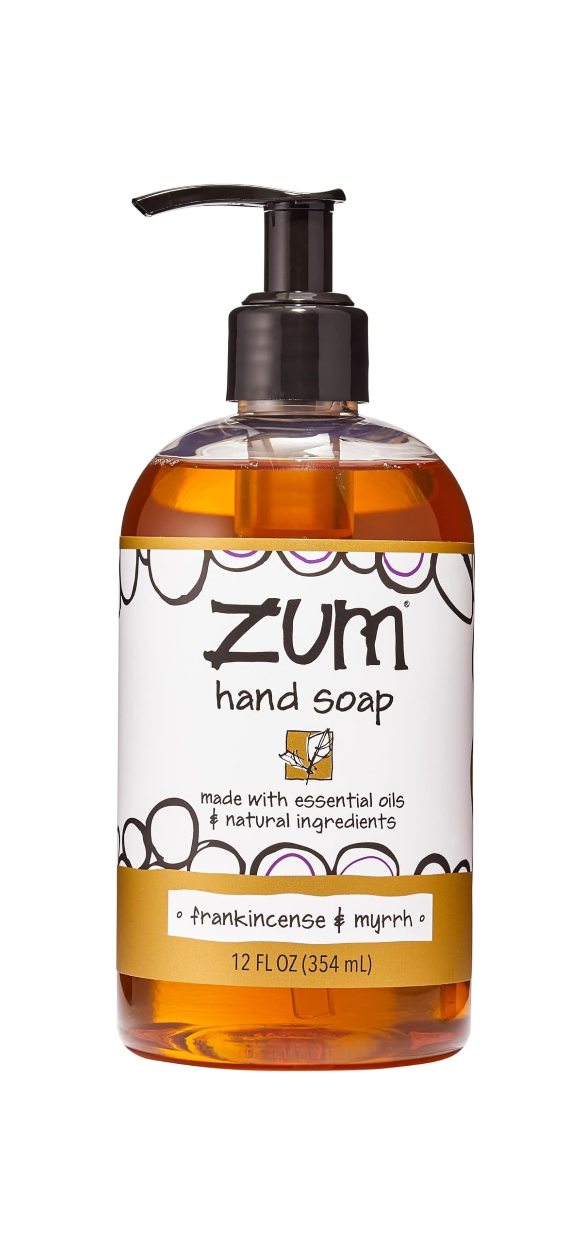 Zum Indigo Wild Hand Soap pump bottle for easy daily hand washing