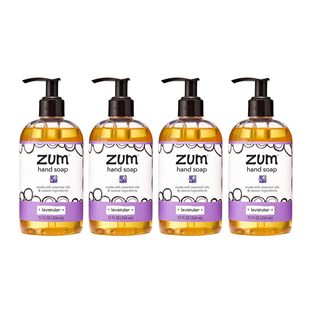 Zum Indigo Wild hand soap pump with lavender aroma and rich lather.