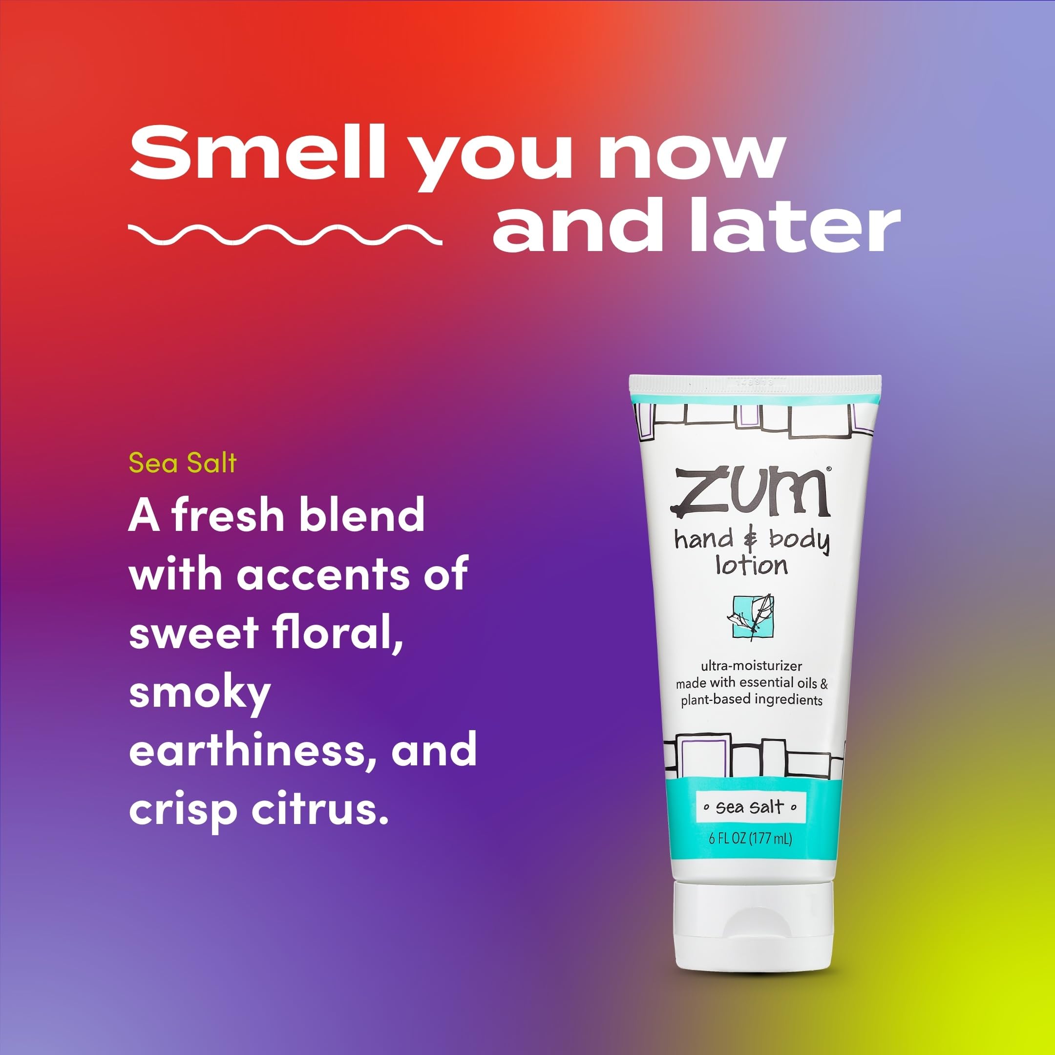 Close-up of Zum Indigo Wild lotion's rich, moisturizing texture.