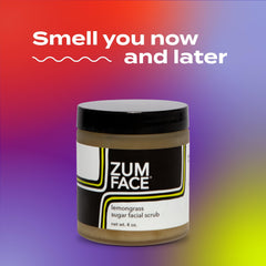 Ingredients highlight jojoba oil in Zum Face Sugar Scrub for skin nourishment