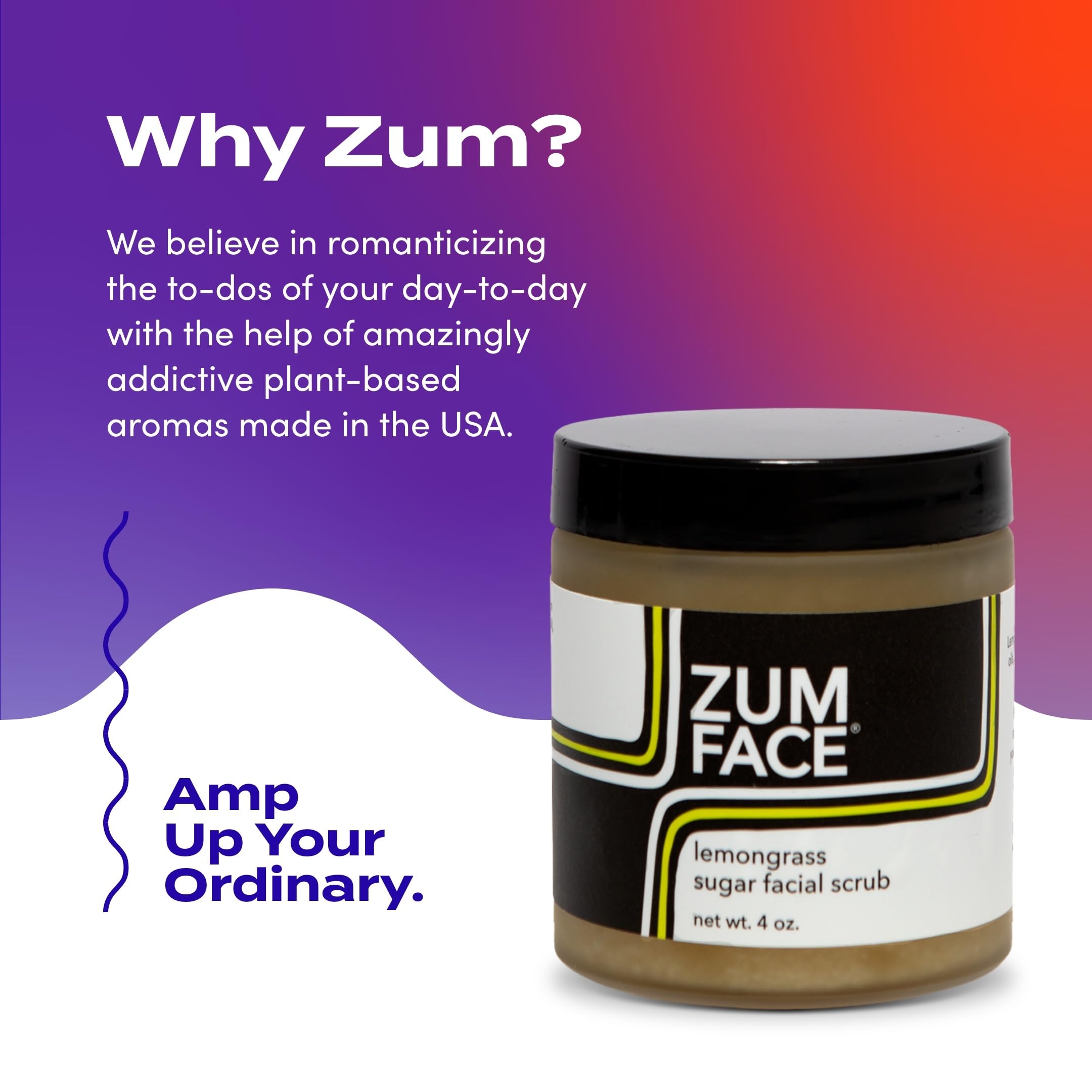 Natural cruelty-free formula of Zum Face Sugar Scrub supports ethical skincare