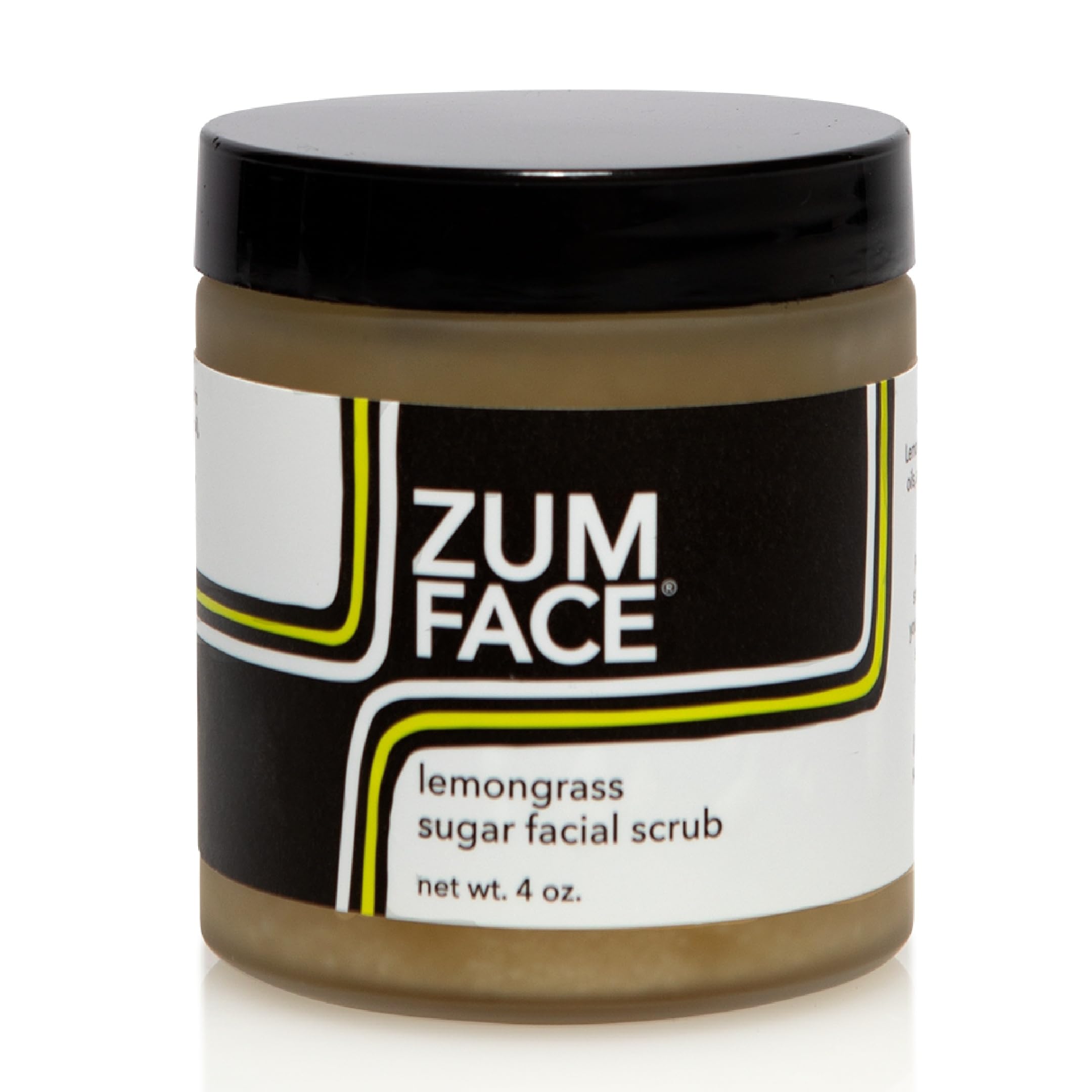 Zum Indigo Wild Face Sugar Scrub packaging shows eco-friendly materials for at-home spa vibes