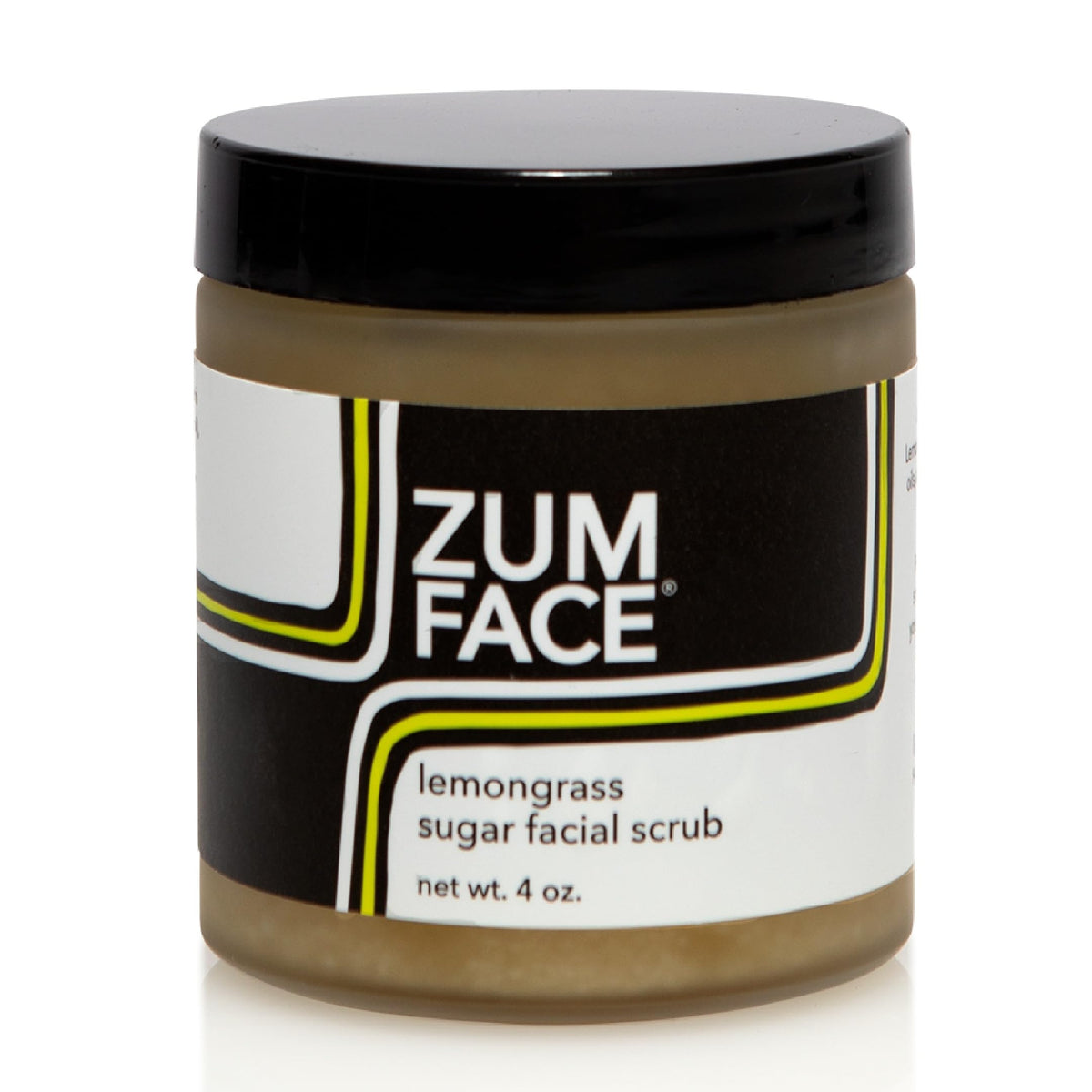 Zum Indigo Wild Face Sugar Scrub packaging shows eco-friendly materials for at-home spa vibes