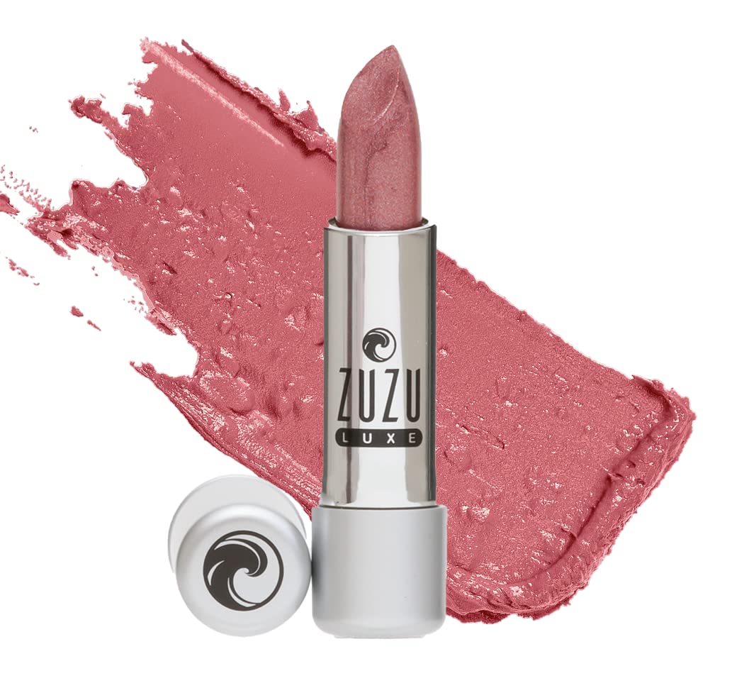Zuzu Luxe Lip Color Icon in pinkish purple, cool pearl shade for versatile looks.