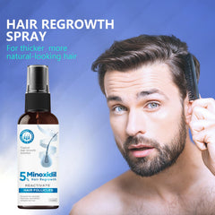 ZVBZVB Minoxidil spray dispense provides quick, mess-free scalp coverage.